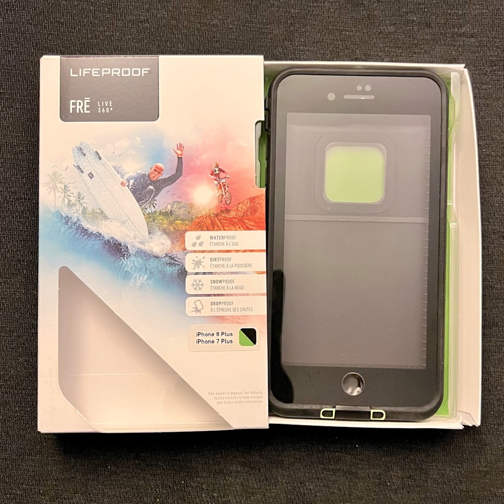 LifeProof FRE case for iPhone 7/8 Plus. Used GreatCondition. WATERPROOF